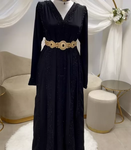 Caftan invitée noir